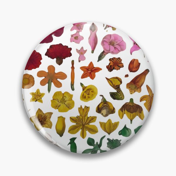 Item preview, Flower gradient chart - Floral botanical spectrum  designed and sold by Luv4tete.