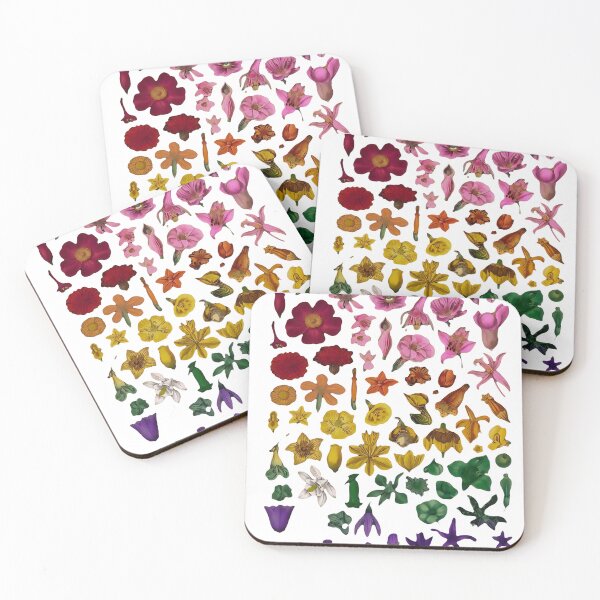 Item preview, Flower gradient chart - Floral botanical spectrum  designed and sold by Luv4tete.