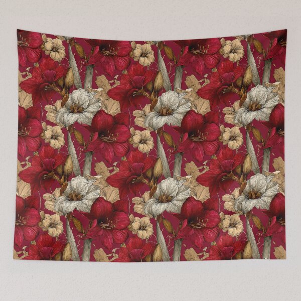 Item preview, Vibrant Amaryllis Flower  - Flower Bouquet Pattern   - Bridal Shower Gifts designed and sold by RoyalStarsPatts.