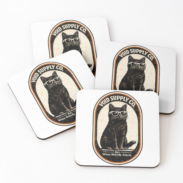 Item preview, Void Supply Co — Funny Black Cat Sunglasses Sarcastic Vintage Art designed and sold by AbderraimArt.