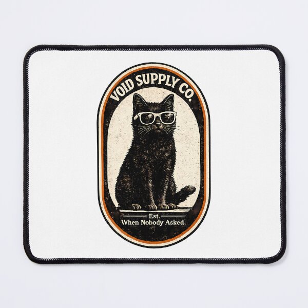 Item preview, Void Supply Co — Funny Black Cat Sunglasses Sarcastic Vintage Art designed and sold by AbderraimArt.