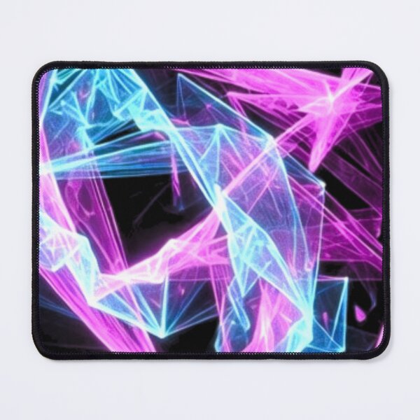 Item preview, Cyberpunk Abstract Neon Wireframe Crystalline Grid designed and sold by Nexus Space.