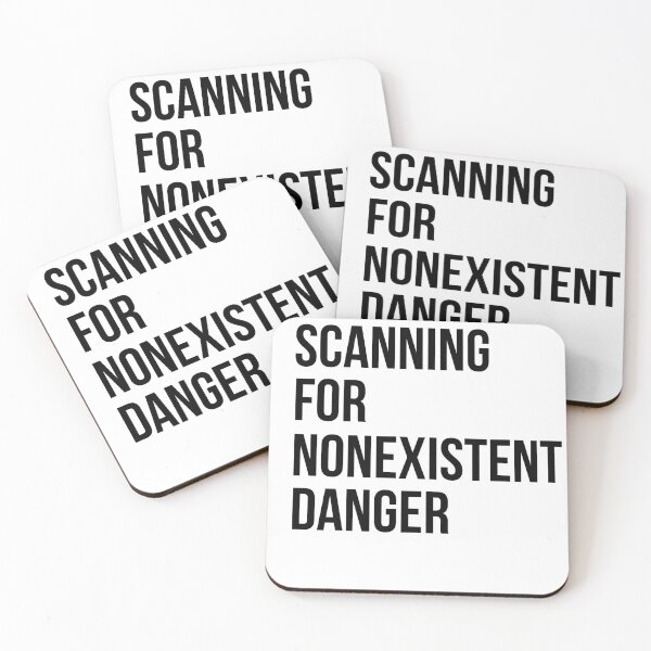 Item preview, Scanning For Nonexistent Danger Funny designed and sold by KittyKouture.
