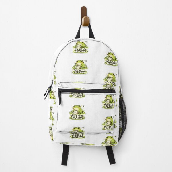 Item preview, One Task At A Time Frog Sticker | Cute Productivity Frog Motivation designed and sold by GenZStickerHub1.