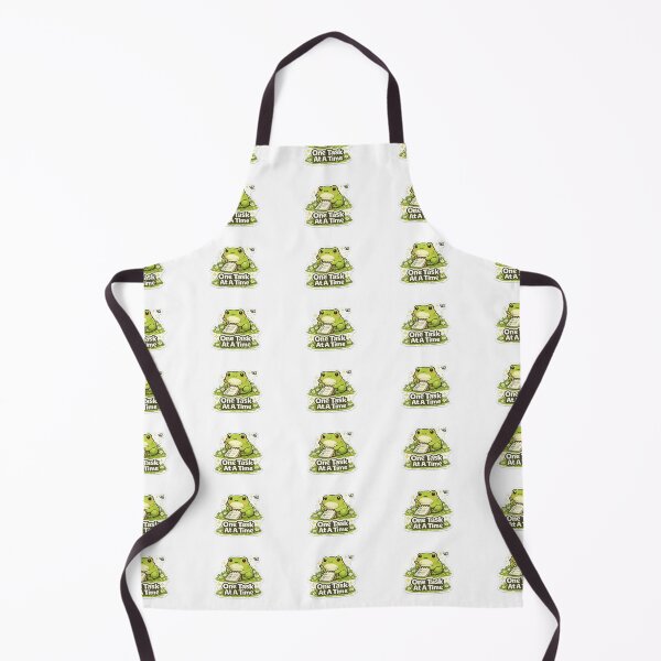 Item preview, One Task At A Time Frog Sticker | Cute Productivity Frog Motivation designed and sold by GenZStickerHub1.