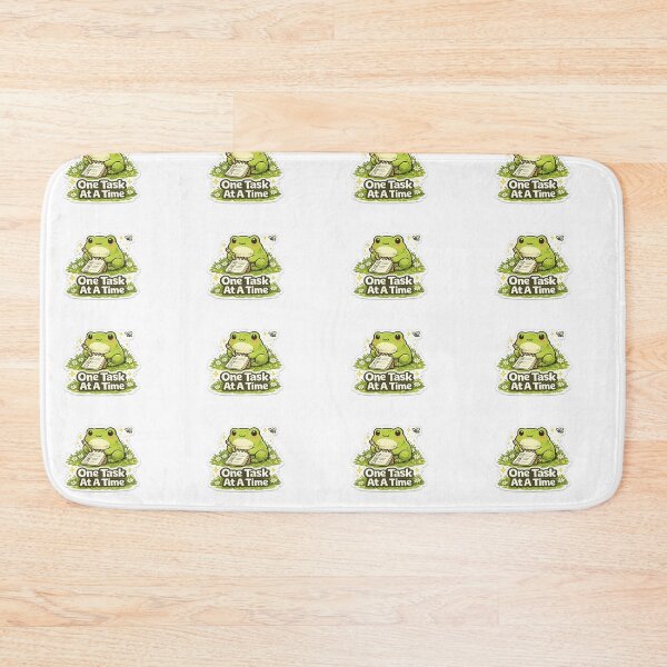 Item preview, One Task At A Time Frog Sticker | Cute Productivity Frog Motivation designed and sold by GenZStickerHub1.