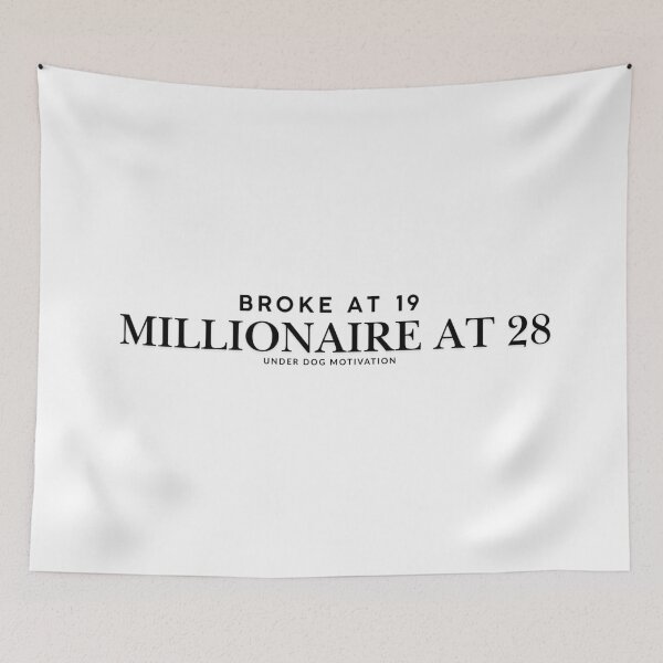 Item preview, Broke at 19, Millionaire at 28 designed and sold by Positive Mindzet!.