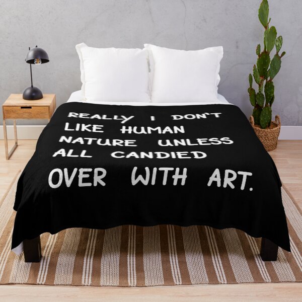 Item preview, Really I Don't Like Human Nature, Virginia Woolf Handwritten Quote designed and sold by Mooi Studio.