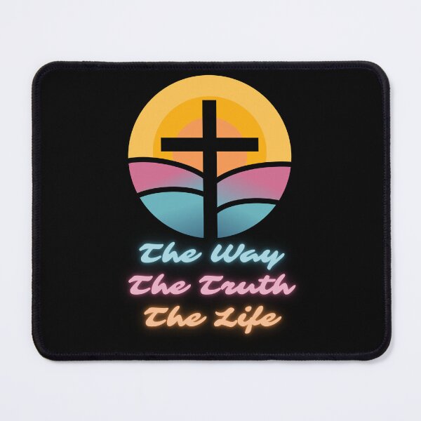 Item preview, The Way The Truth The Life Christian Cross Sunset Gift for Christians designed and sold by Kuzmier.