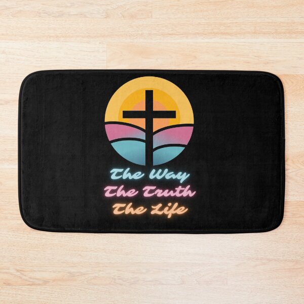 Item preview, The Way The Truth The Life Christian Cross Sunset Gift for Christians designed and sold by Kuzmier.