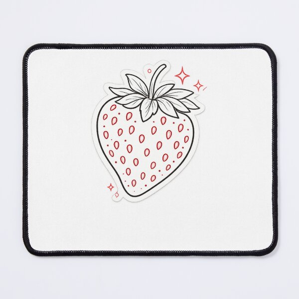 Item preview, Minimalist Strawberry Line Art Sparkle – Clean Simple Fruit Drawing | Strawberry Aesthetic Gift designed and sold by irfanshikh.