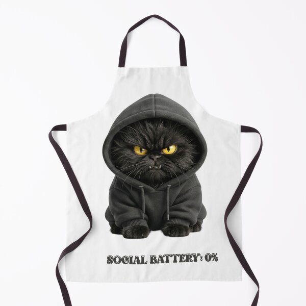 Item preview, Funny Cat Gift Social Battery 0 Percent Black Cat Introvert Shirt designed and sold by Dev Mode.