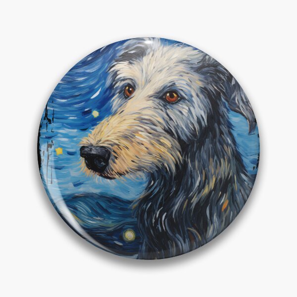 Item preview, Funny Scottish Deerhound Starry Night Illustration Mom Dad Kids designed and sold by rafaeltto.