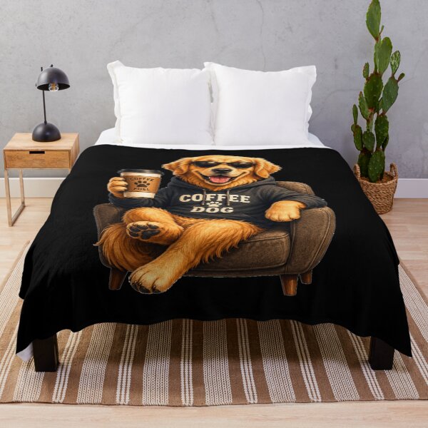Item preview, Coffee Dog – Cute Golden Retriever Coffee Lover Gift for Dog Owners designed and sold by Wild Horizon Studio.