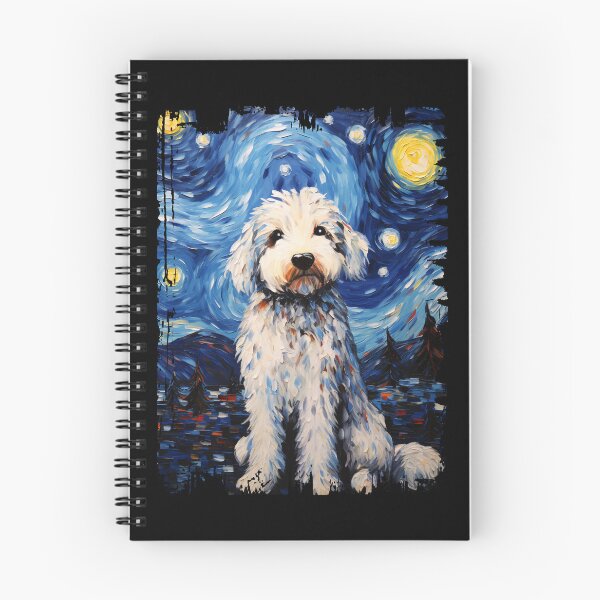 Item preview, Funny Sheepadoodle Starry Night Illustration Mom Dad Kids designed and sold by rafaeltto.