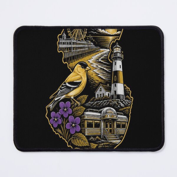 Item preview, New Jersey Shirt Gold Black State Pride Design designed and sold by SunnyDesign82.