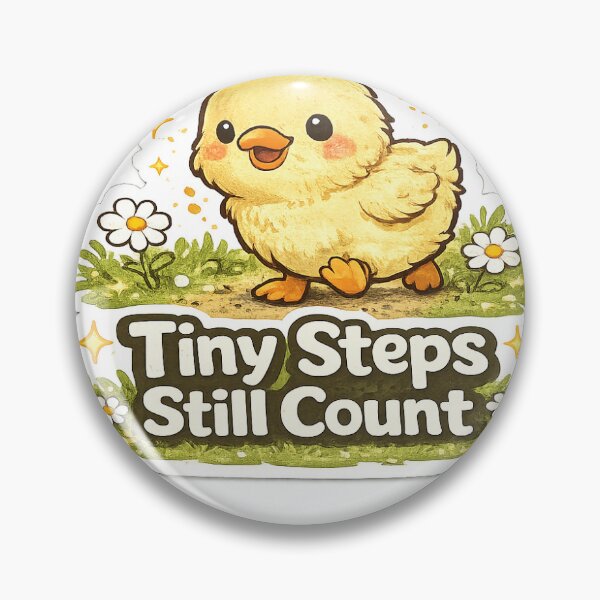 Item preview, Tiny Steps Still Count Duck Sticker | Cute Motivation & Self Growth designed and sold by GenZStickerHub1.