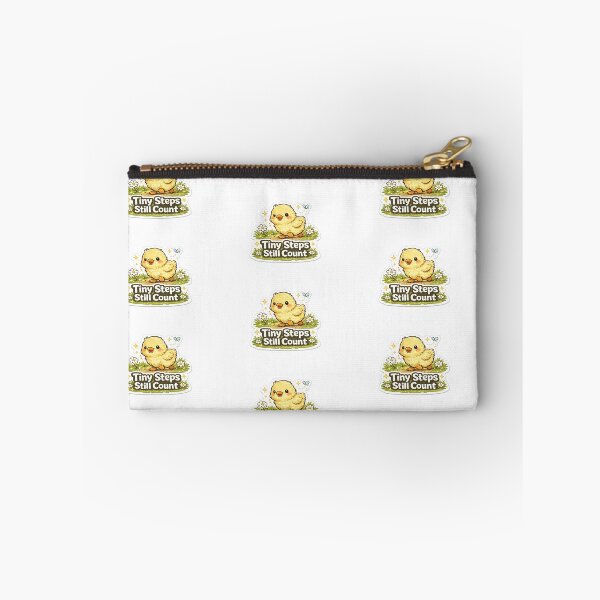 Item preview, Tiny Steps Still Count Duck Sticker | Cute Motivation & Self Growth designed and sold by GenZStickerHub1.