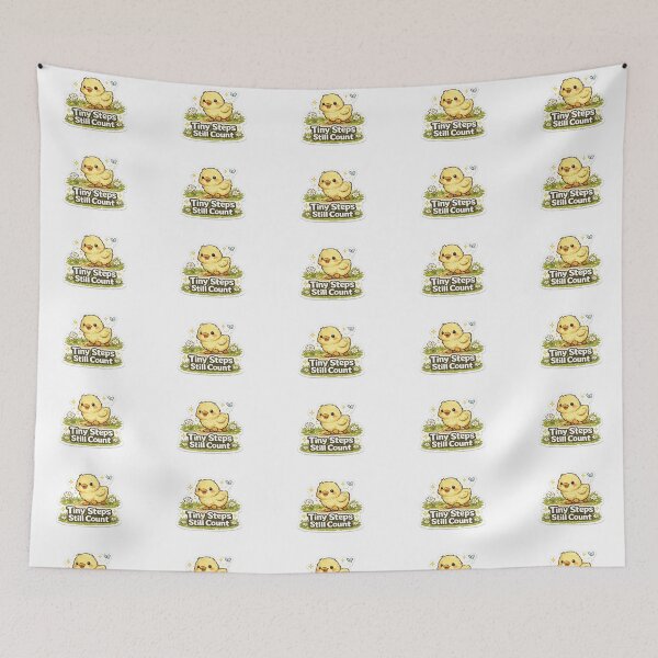 Item preview, Tiny Steps Still Count Duck Sticker | Cute Motivation & Self Growth designed and sold by GenZStickerHub1.