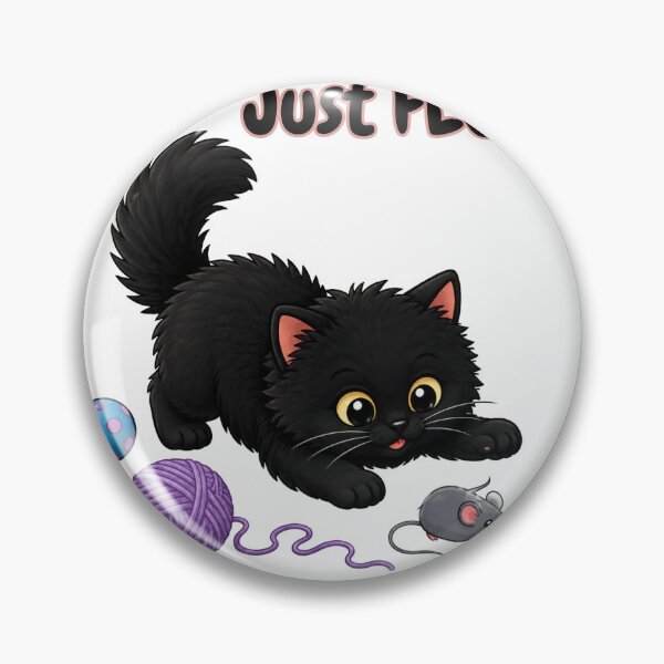 Item preview, Just FLOOF – Cute Black Cat designed and sold by lumar23.