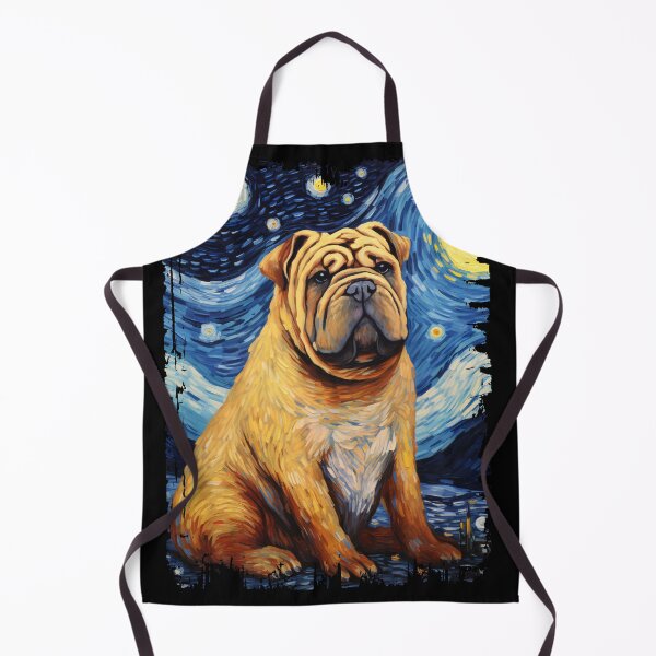 Item preview, Funny Shar Pei Starry Night Illustration Mom Dad Kids designed and sold by rafaeltto.