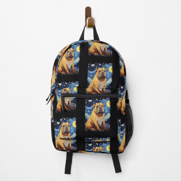 Item preview, Funny Shar Pei Starry Night Illustration Mom Dad Kids designed and sold by rafaeltto.