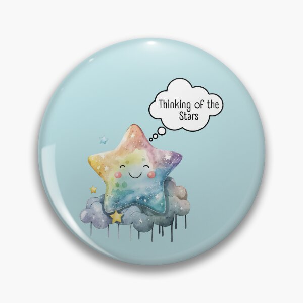 Item preview, Thinking of the Stars – Cosmic Aesthetic Illustrati designed and sold by EVESTUDIOART.