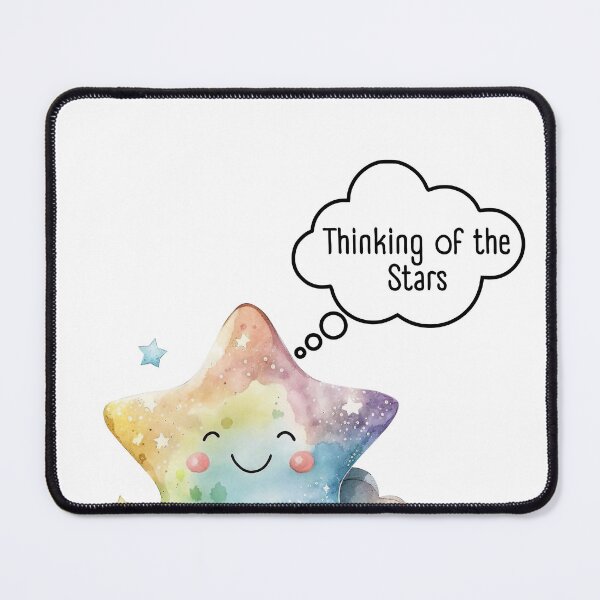 Item preview, Thinking of the Stars – Cosmic Aesthetic Illustrati designed and sold by EVESTUDIOART.