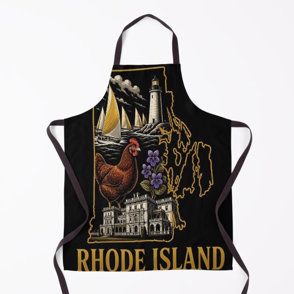 Item preview, Rhode Island Shirt Gold Black State Pride Design designed and sold by SunnyDesign82.