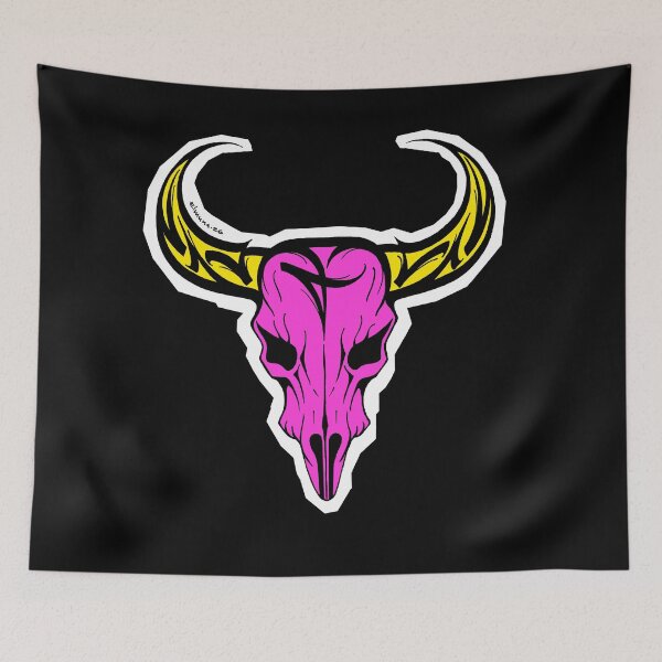 Item preview, Bull Skull Modern Calligraphic ORNAMENT designed and sold by elmuna.