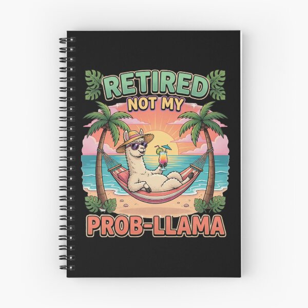 Item preview, Retired Not My Prob Llama Funny Beach Design designed and sold by TshirtsOnline-.