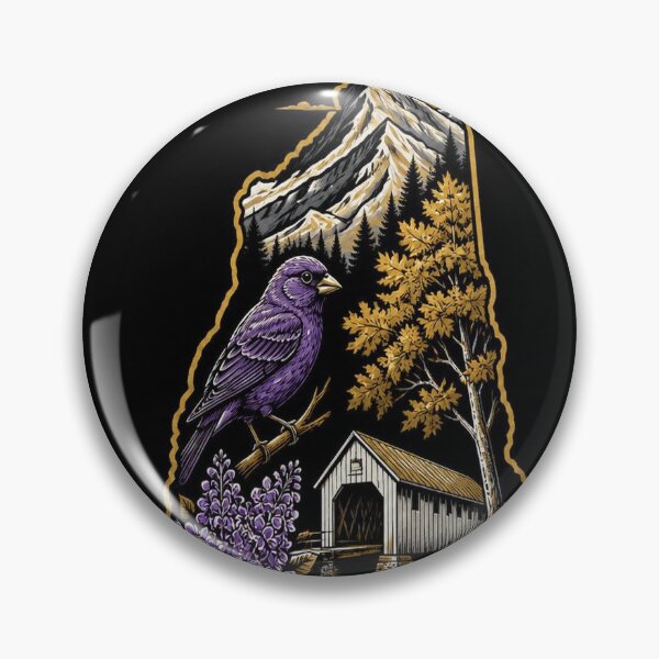 Artikelvorschau, New Hampshire Shirt Gold Black State Pride Design entworfen und verkauft von SunnyDesign82.