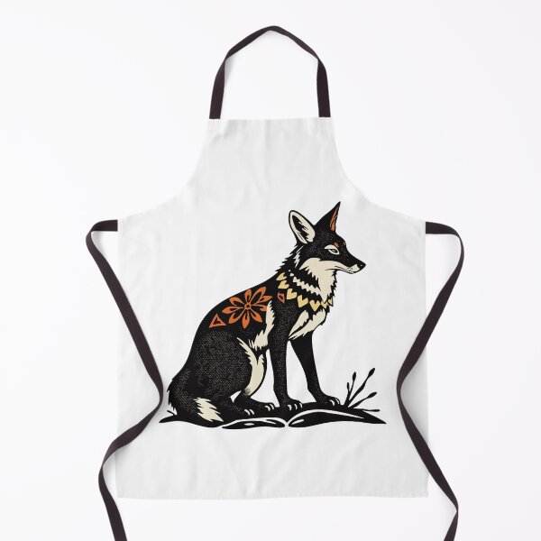 Item preview, Graphic Bohemian Coyote Block Print Style designed and sold by TheRainFamily.