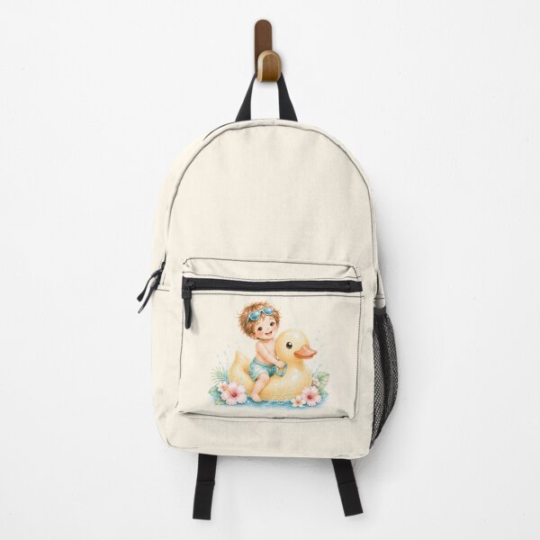 Item preview, Cute Summer Duck Float Boy | Kawaii Pool Party Vacation Illustration designed and sold by looplandger.