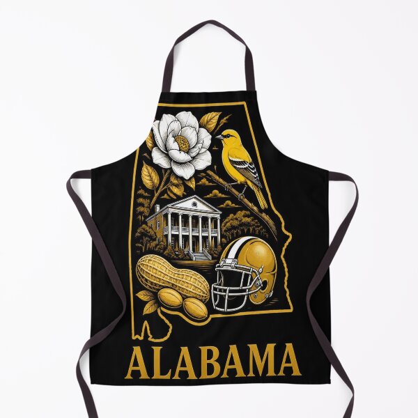 Item preview, Alabama Shirt Gold Black State Pride Design designed and sold by SunnyDesign82.