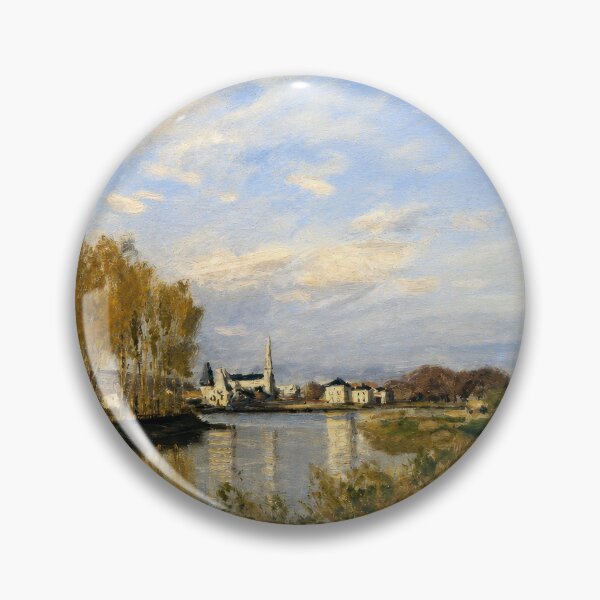 Item preview, Claude Monet Seine at Argenteuil Impressionist Landscape Print designed and sold by TheSoulOfArt.