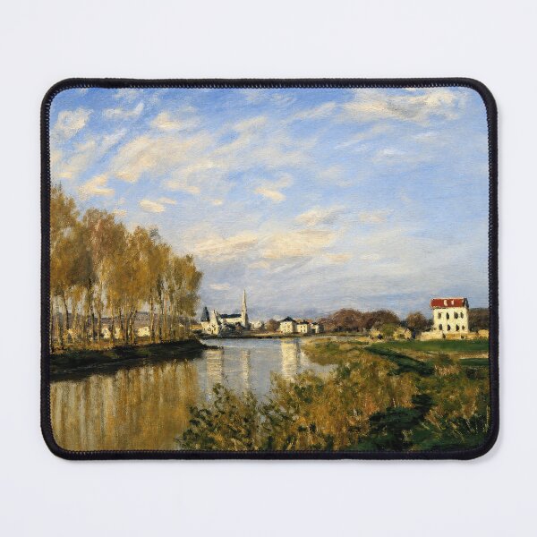 Item preview, Claude Monet Seine at Argenteuil Impressionist Landscape Print designed and sold by TheSoulOfArt.