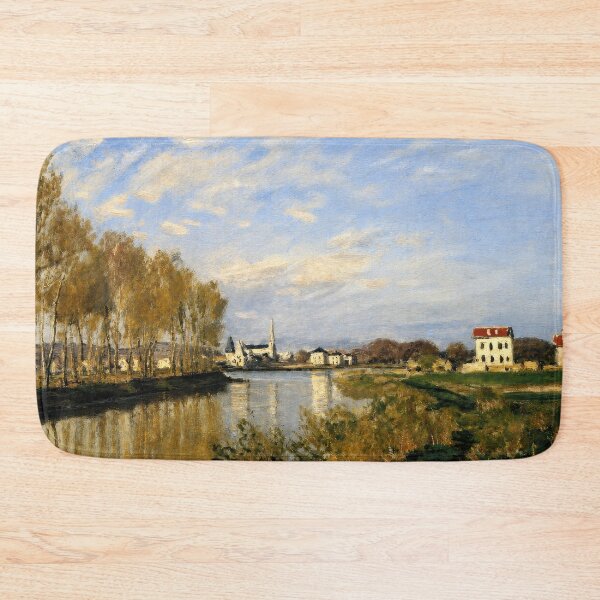 Item preview, Claude Monet Seine at Argenteuil Impressionist Landscape Print designed and sold by TheSoulOfArt.