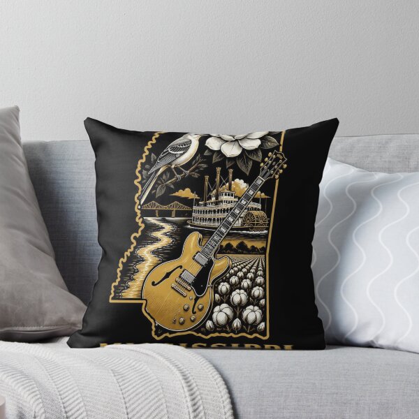 Item preview, Mississippi Shirt Gold Black State Pride Design designed and sold by SunnyDesign82.