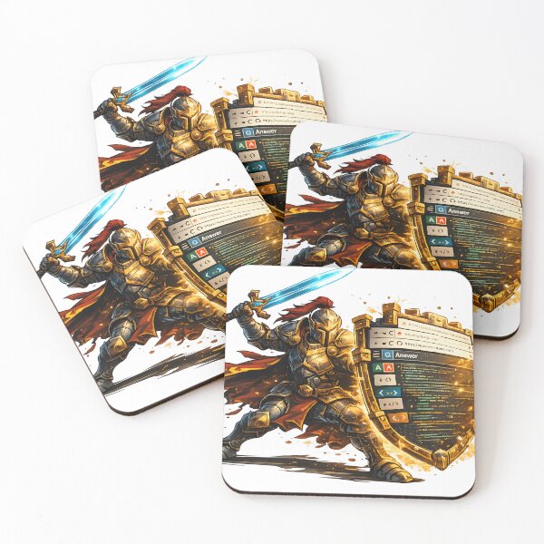 Item preview, Coding Knight – Fantasy Warrior with Browser Tab Shield Epic Retro Gaming Developer Design designed and sold by PenchalaPrabhas.