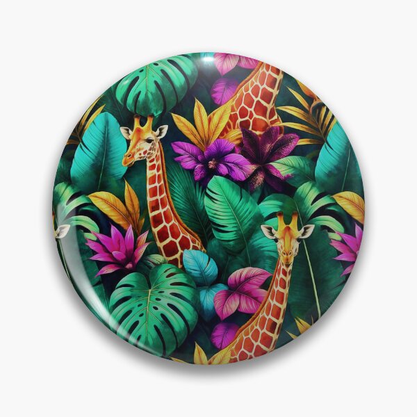 Item preview, Giraffe Jungle Dreams Seamless Surface Pattern designed and sold by taiche.