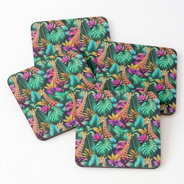 Item preview, Giraffe Jungle Dreams Seamless Surface Pattern designed and sold by taiche.