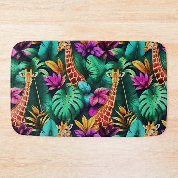 Item preview, Giraffe Jungle Dreams Seamless Surface Pattern designed and sold by taiche.