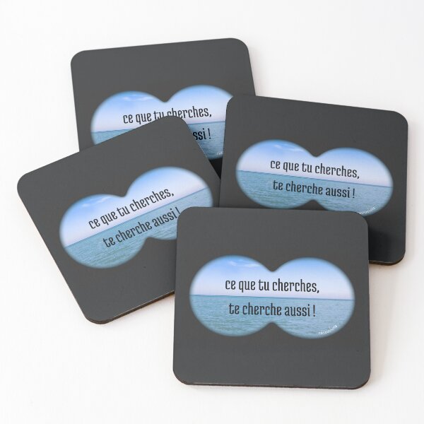 Item preview, Image quote: sea, twin telescopes, black and blue designed and sold by CasaSoluna.