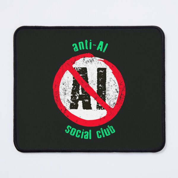 Item preview, No AI Symbol - Anti AI Social Club designed and sold by Frank J. Art.