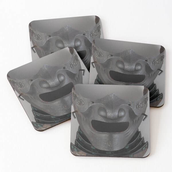 Item preview, Japanese Samurai Face Mask | Skull Art designed and sold by GammaRay.