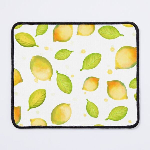Item preview, Watercolor Lemons & Leaves Pattern – Fresh Citrus Print designed and sold by mariacosadiella.
