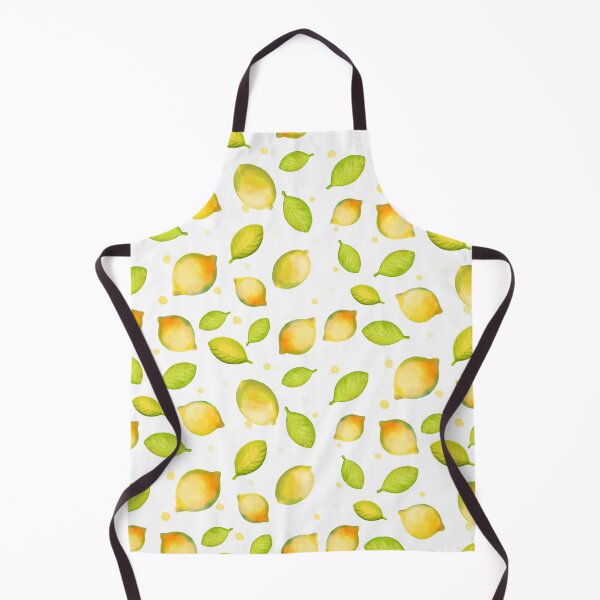 Item preview, Watercolor Lemons & Leaves Pattern – Fresh Citrus Print designed and sold by mariacosadiella.