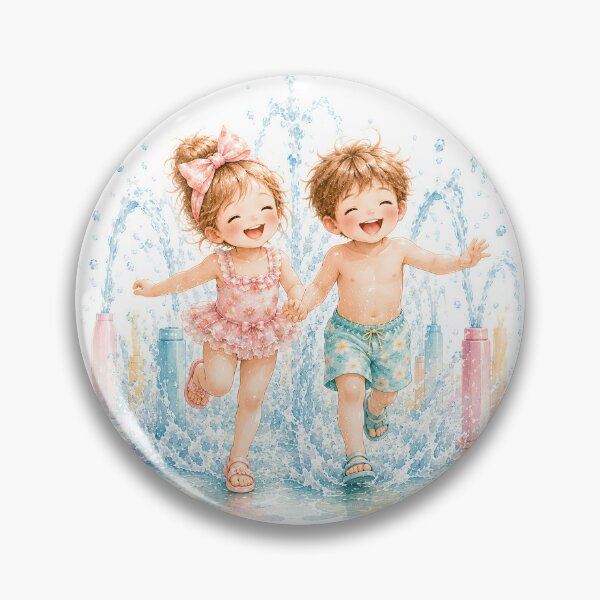 Item preview, Happy Summer Splash Friends | Cute Kids Water Fountain Adventure designed and sold by looplandger.