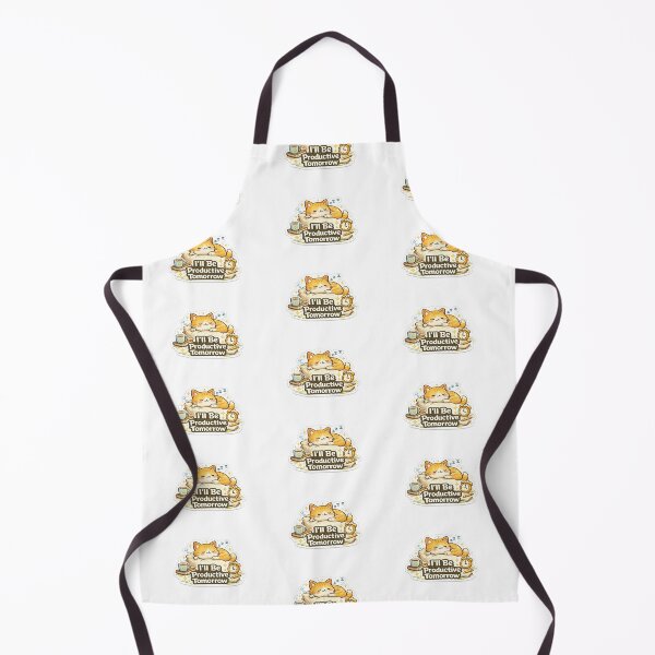 Item preview, I'll Be Productive Tomorrow Cute Lazy Cat Sticker | Funny Productivity Meme designed and sold by GenZStickerHub1.